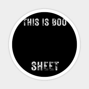 This Is Boo Sheet Ghost Retro Halloween Costume Magnet